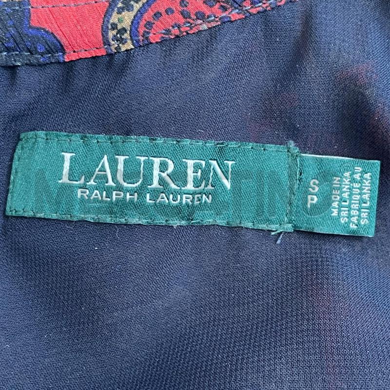 BLUSA D RALPH LAUREN STAMPA DAMASCATA BLU ROSSA | Mercatino dell'Usato Gallarate 3