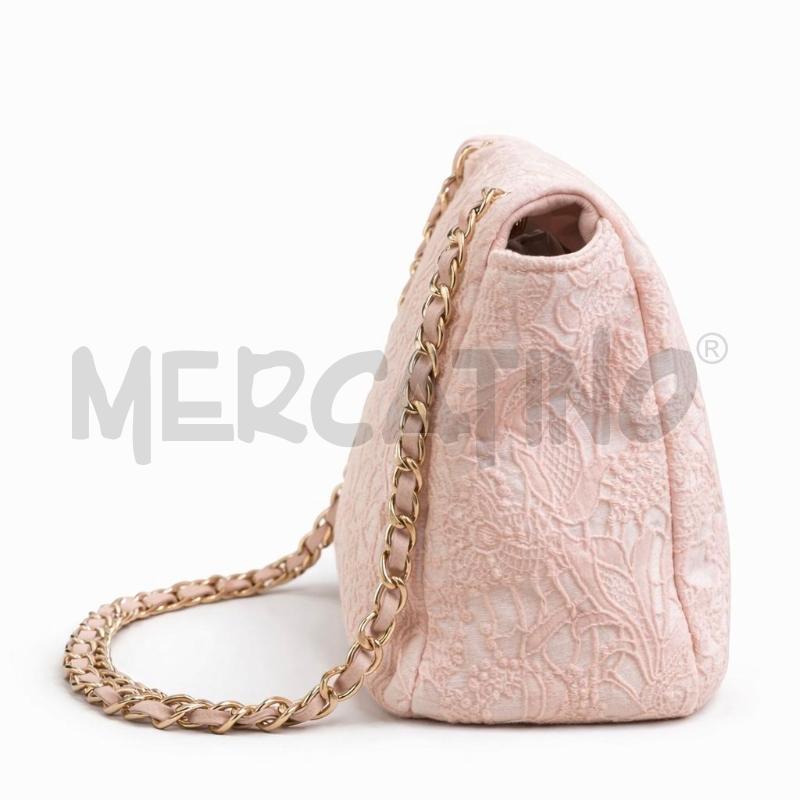 BORSA DONNA BLUGIRL ROSA PIZZO E PELLE | Mercatino dell'Usato Gallarate 3