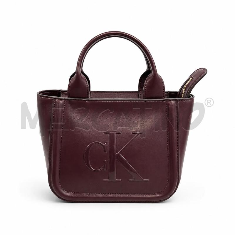 BORSA DONNA CK BORDEUAX TRACOLLA ECOPELLE | Mercatino dell'Usato Gallarate 1