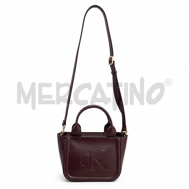 BORSA DONNA CK BORDEUAX TRACOLLA ECOPELLE | Mercatino dell'Usato Gallarate 3