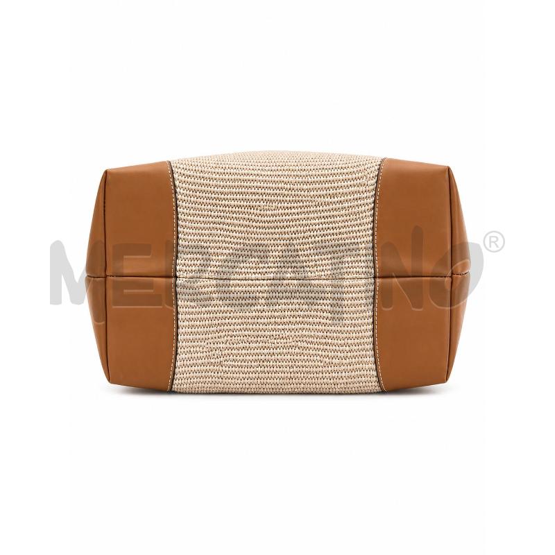 BORSA DONNA MY STYLE BAG BEIGE PELLE E TESSUTO | Mercatino dell'Usato Gallarate 4