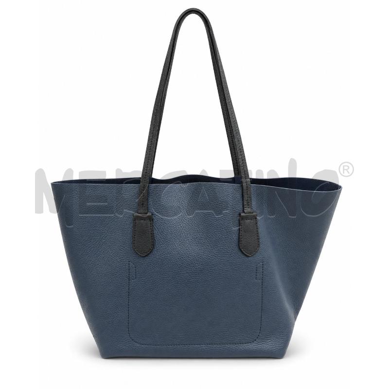 BORSA DONNA PATRIZIA PEPE BLU PELLE | Mercatino dell'Usato Gallarate 2