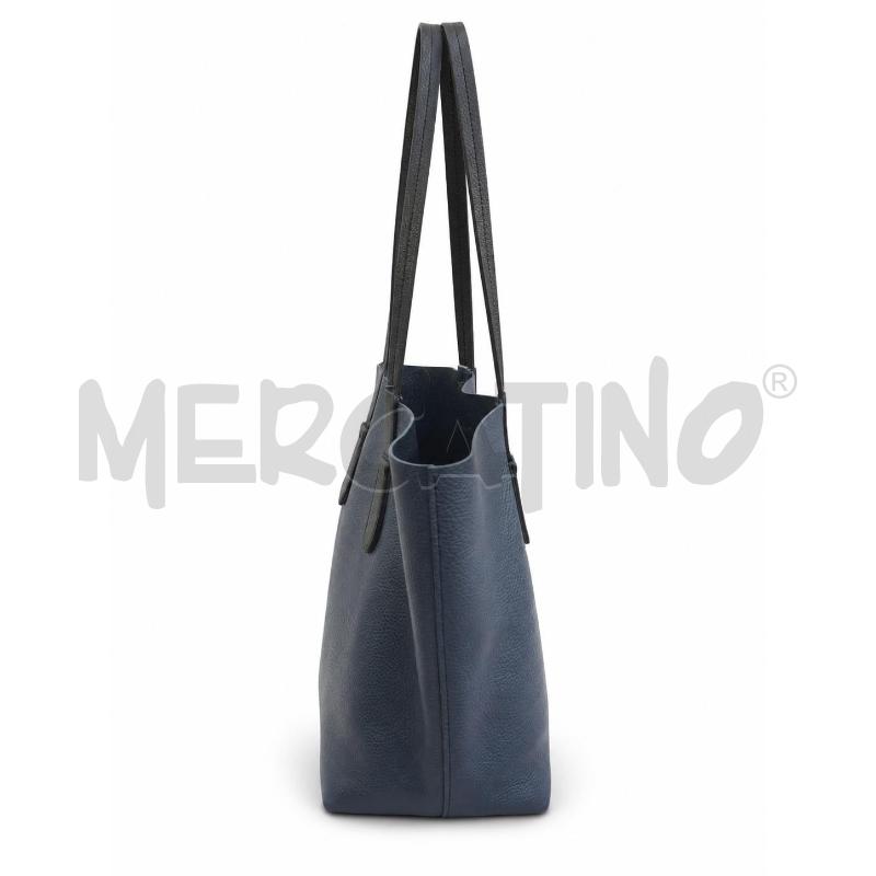 BORSA DONNA PATRIZIA PEPE BLU PELLE | Mercatino dell'Usato Gallarate 4
