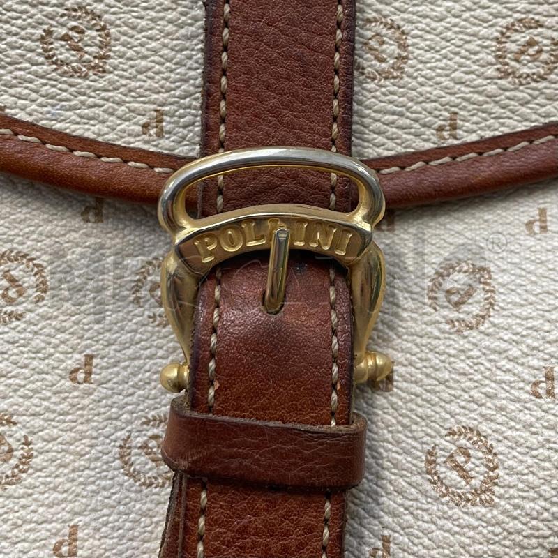 BORSA DONNA POLLINI BEIGE E PROFILI CUOIO  | Mercatino dell'Usato Gallarate 4