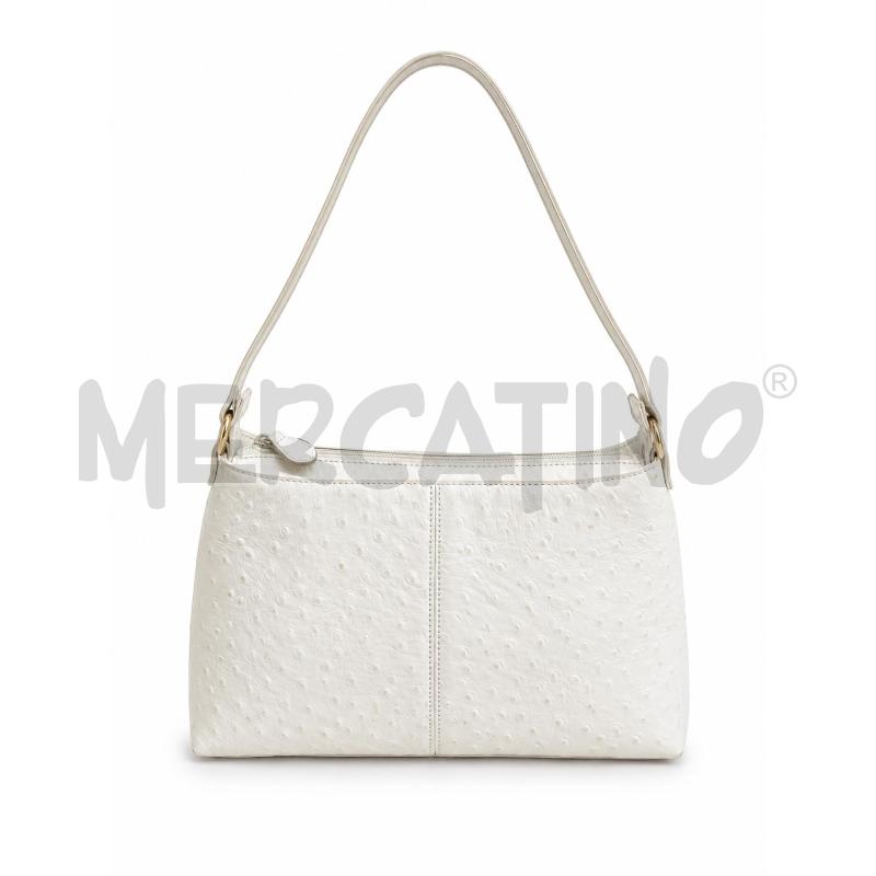 BORSA DONNA SERAPIAN BIANCA STRUZZO | Mercatino dell'Usato Gallarate 2