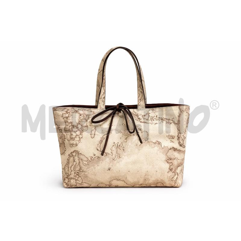 BORSA D ALVIERO MARTINI BEIGE STAMPA GEO  | Mercatino dell'Usato Gallarate 1