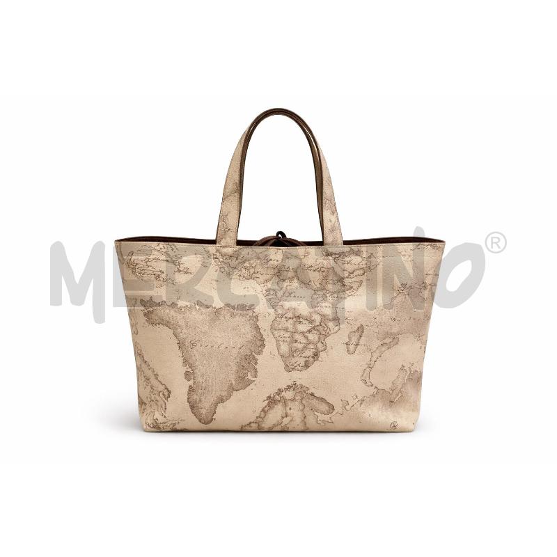 BORSA D ALVIERO MARTINI BEIGE STAMPA GEO  | Mercatino dell'Usato Gallarate 2