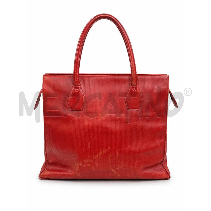 BORSA D ARMANI ROSSA RIGHE  | Mercatino dell'Usato Gallarate 1