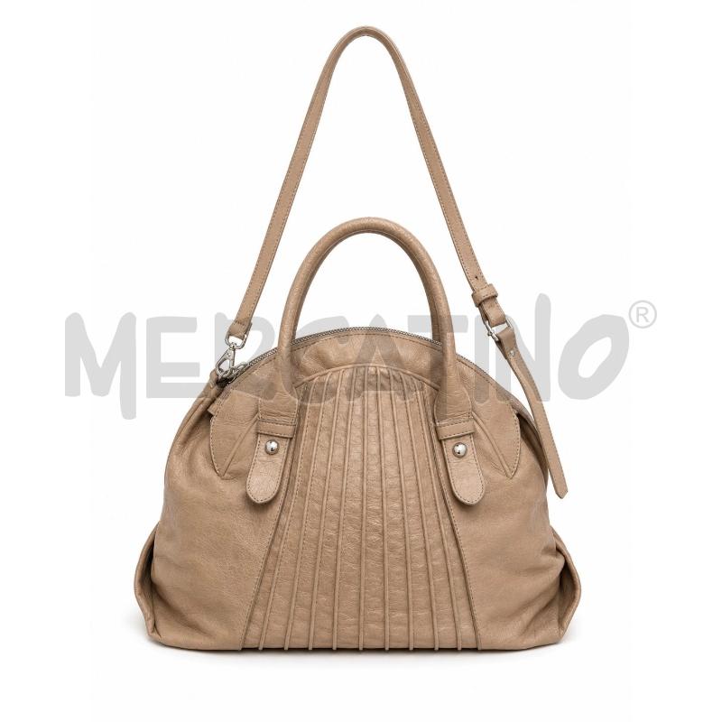 BORSA D COCCINELLE BEIGE CON RIGHE  | Mercatino dell'Usato Gallarate 1