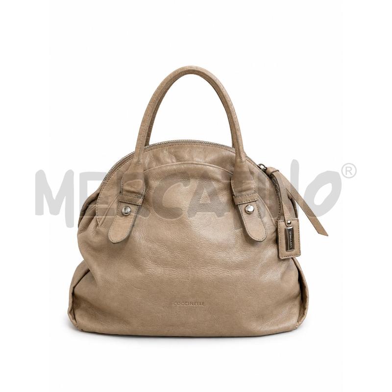 BORSA D COCCINELLE BEIGE CON RIGHE  | Mercatino dell'Usato Gallarate 2