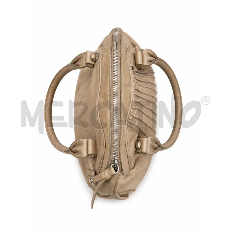 BORSA D COCCINELLE BEIGE CON RIGHE  | Mercatino dell'Usato Gallarate 3