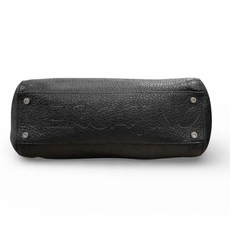 BORSA D COCCINELLE PELLE NERA HARDWARE ARGENTATO | Mercatino dell'Usato Gallarate 4