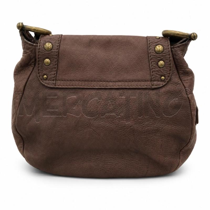 BORSA D COCCINELLE TRACOLLA CON BORCHIE MARRONE  | Mercatino dell'Usato Gallarate 3