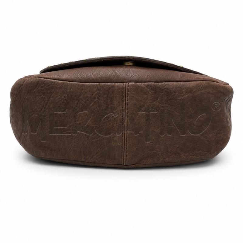 BORSA D COCCINELLE TRACOLLA CON BORCHIE MARRONE  | Mercatino dell'Usato Gallarate 4