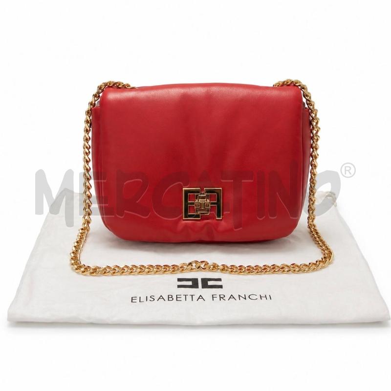 BORSA D ELISABETTA FRANCHI PUFF ROSSA  | Mercatino dell'Usato Gallarate 1