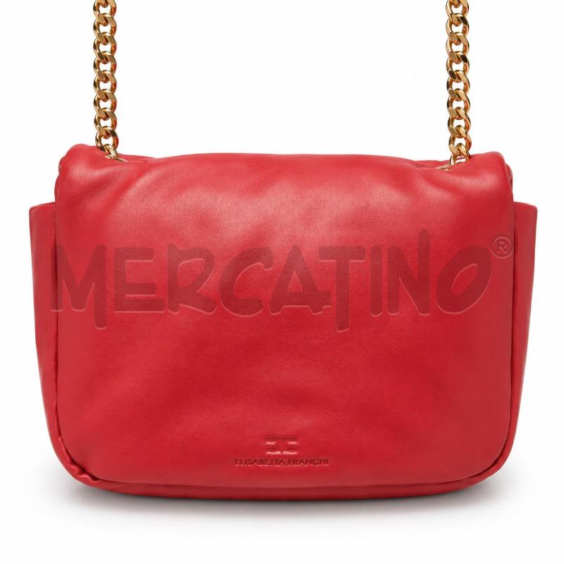BORSA D ELISABETTA FRANCHI PUFF ROSSA  | Mercatino dell'Usato Gallarate 3