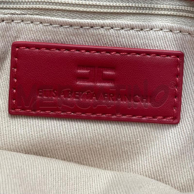 BORSA D ELISABETTA FRANCHI PUFF ROSSA  | Mercatino dell'Usato Gallarate 5