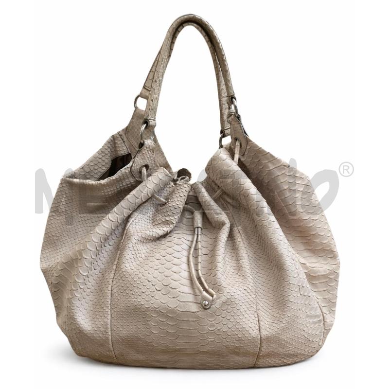 BORSA D FURLA BEIGE EFFETTO COCCO  | Mercatino dell'Usato Gallarate 1