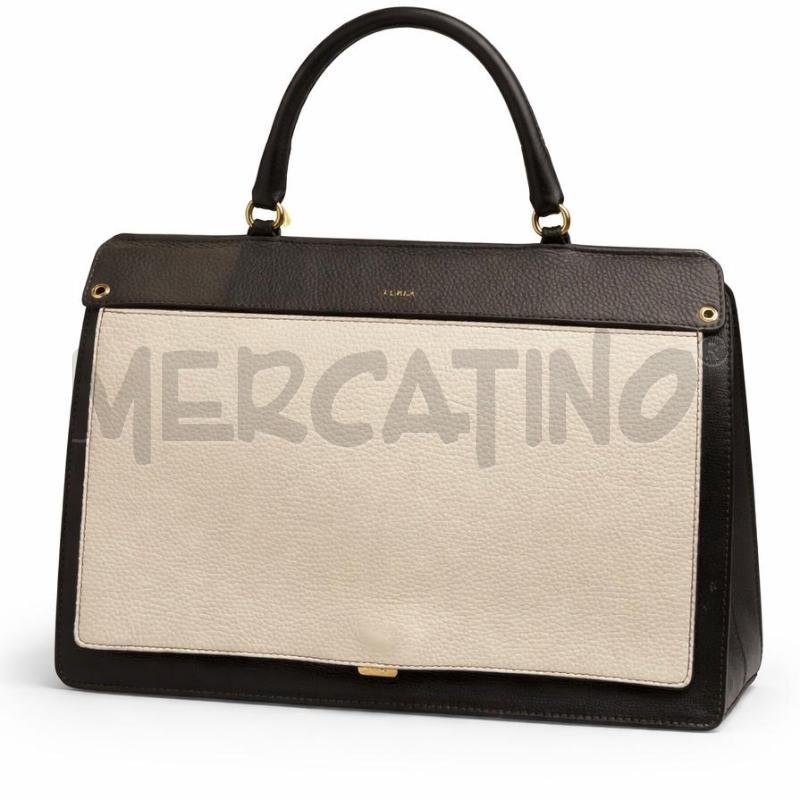 BORSA D FURLA NERO BIANCA GRIGIA  | Mercatino dell'Usato Gallarate 2