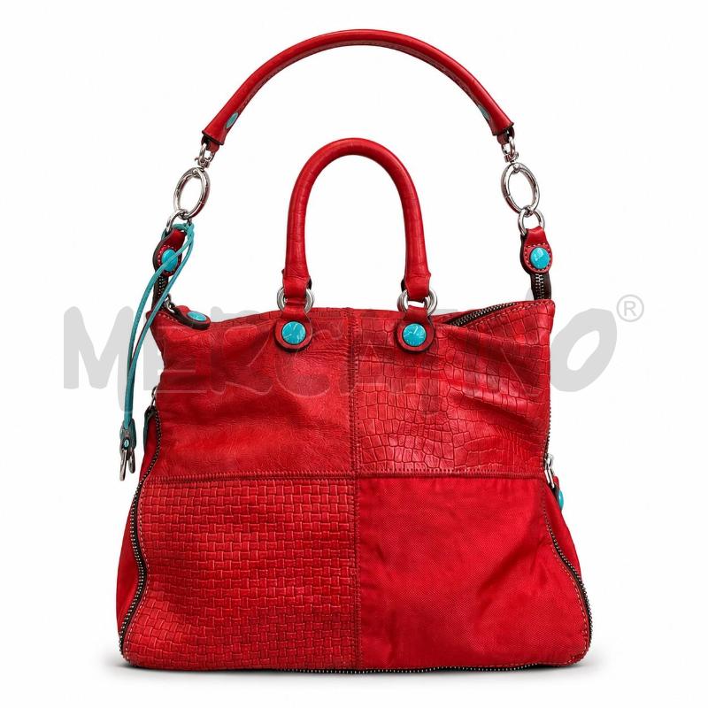 BORSA D GABS ROSSA PELLE NYLON  | Mercatino dell'Usato Gallarate 1