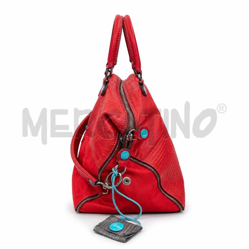 BORSA D GABS ROSSA PELLE NYLON  | Mercatino dell'Usato Gallarate 3