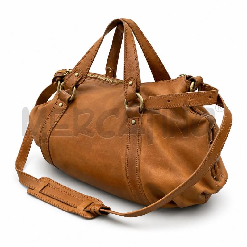 BORSA D GIORGIO ARMANI PELLE CAMMELLO  | Mercatino dell'Usato Gallarate 2