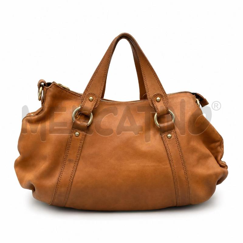 BORSA D GIORGIO ARMANI PELLE CAMMELLO  | Mercatino dell'Usato Gallarate 3