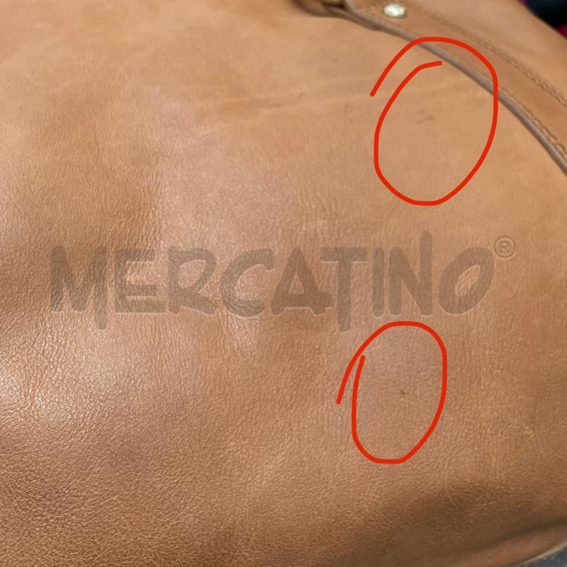 BORSA D GIORGIO ARMANI PELLE CAMMELLO  | Mercatino dell'Usato Gallarate 4
