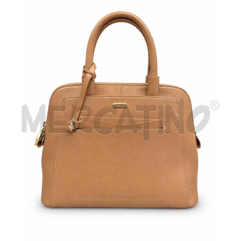 BORSA D PINKO PELLE SAFFIANO BEIGE | Mercatino dell'Usato Gallarate 1