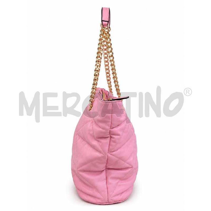 BORSA D ROSA TRAPUNTATA LA CARRIE  | Mercatino dell'Usato Gallarate 3
