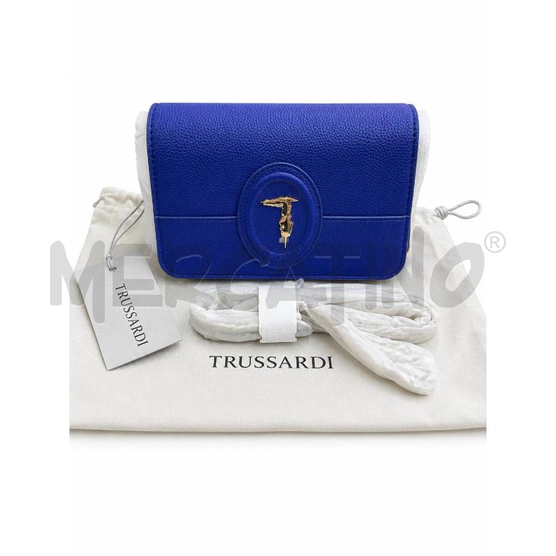 BORSA D TRUSSARDI BLU NUOVA  | Mercatino dell'Usato Gallarate 4
