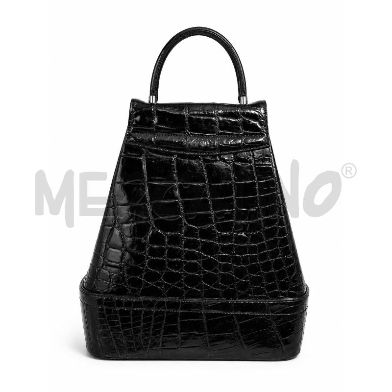BORSA PELLE COCCO NERO COZZI  | Mercatino dell'Usato Gallarate 2