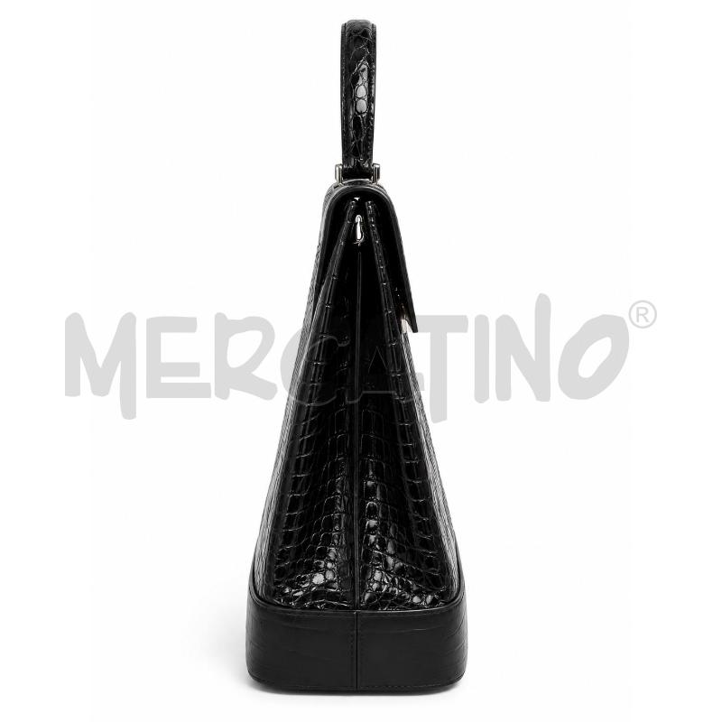 BORSA PELLE COCCO NERO COZZI  | Mercatino dell'Usato Gallarate 3