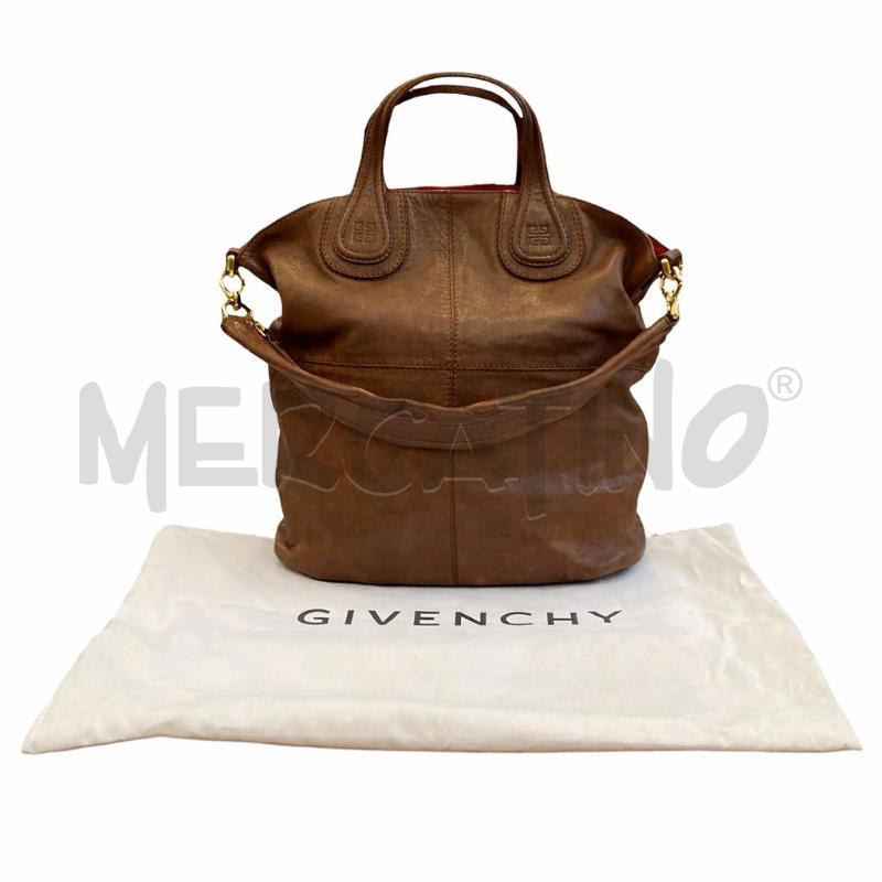 BORSA PELLE GIVENCHY TOTE BAG NIGHTINGALE MARRONE | Mercatino dell'Usato Gallarate 1