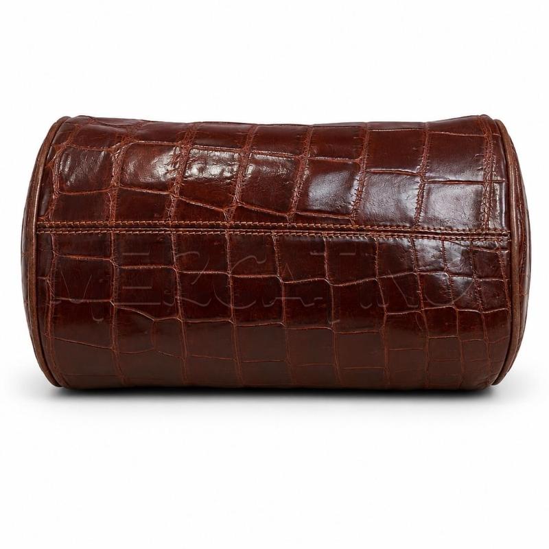 BORSA PELLE LARO ITALIA COCCO MARRONE  | Mercatino dell'Usato Gallarate 4