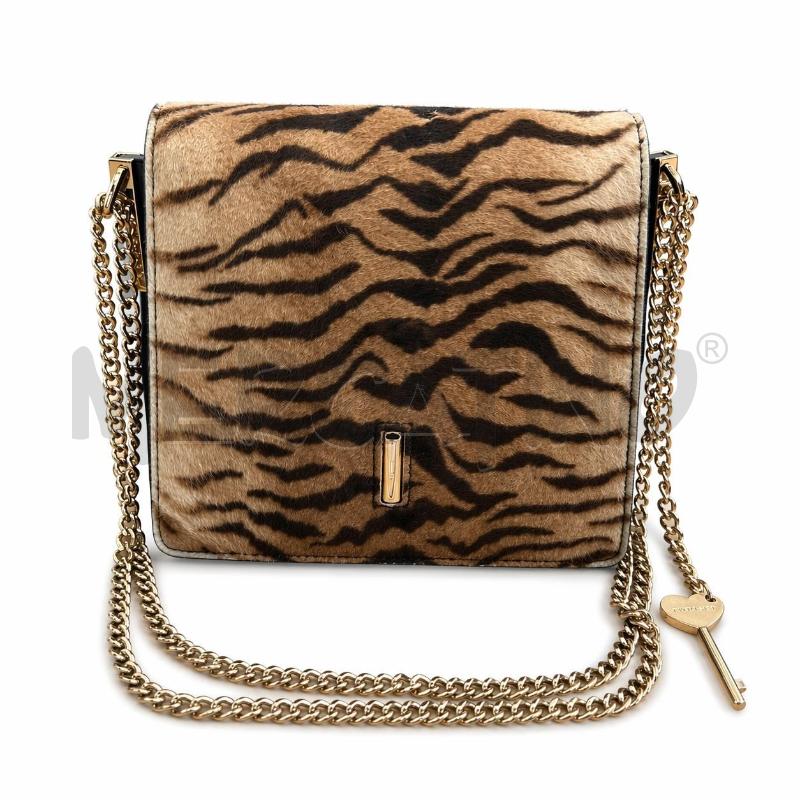 BORSA PELLE TWINSET NERA CAVALLINO ANIMALIER  | Mercatino dell'Usato Gallarate 1