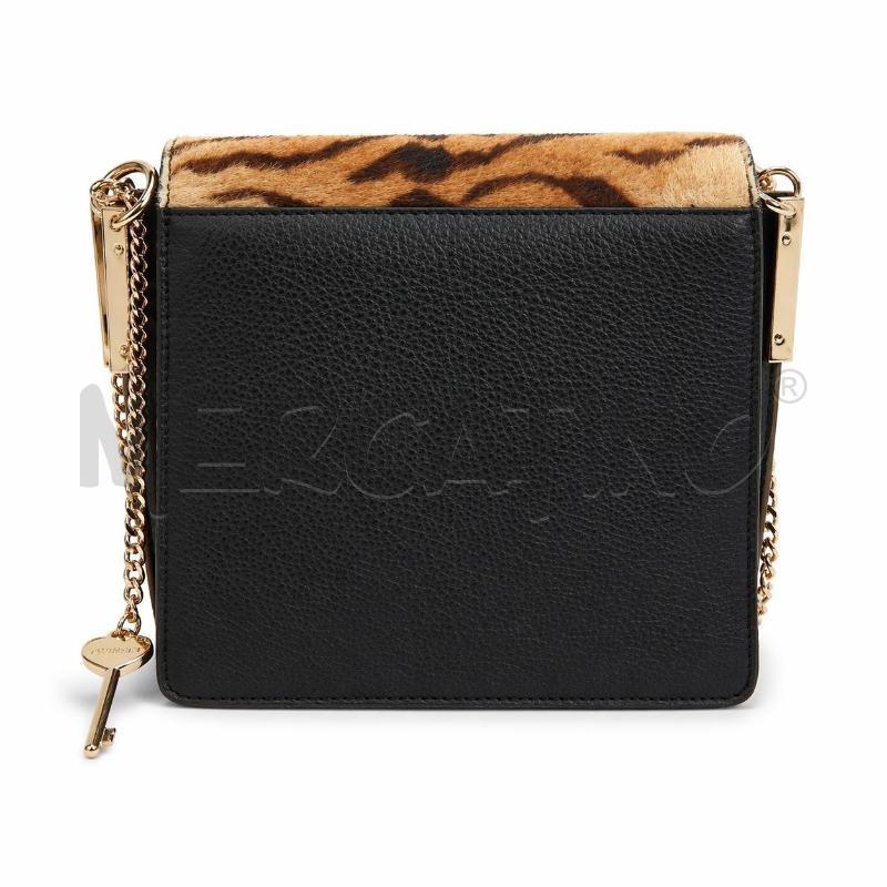 BORSA PELLE TWINSET NERA CAVALLINO ANIMALIER  | Mercatino dell'Usato Gallarate 2