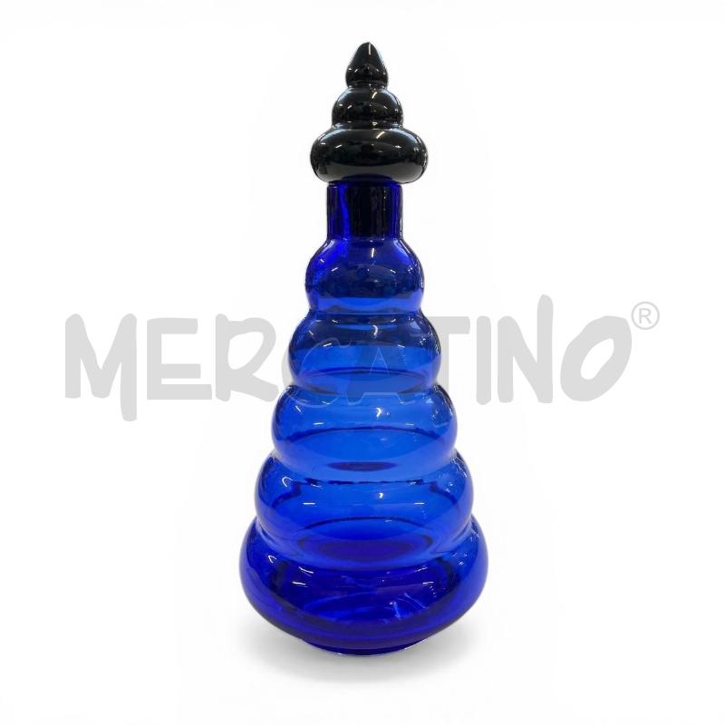 BOTTIGLIA MARCELLO FURLAN BLU CON TAPPO 24 CM | Mercatino dell'Usato Gallarate 1