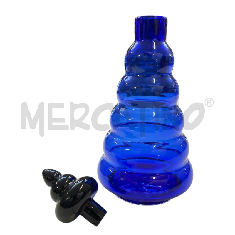 BOTTIGLIA MARCELLO FURLAN BLU CON TAPPO 24 CM | Mercatino dell'Usato Gallarate 2
