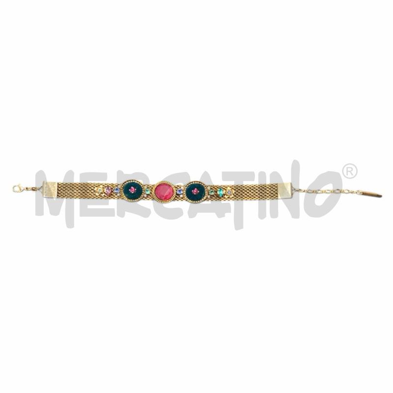 BRACCIALE SATELLITE DORATO PIETRE | Mercatino dell'Usato Gallarate 3