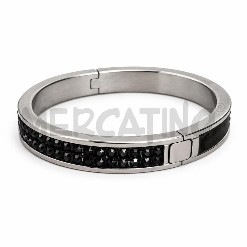 BRACCIALE SWAROVSKI NERO CON STRASS  | Mercatino dell'Usato Gallarate 2