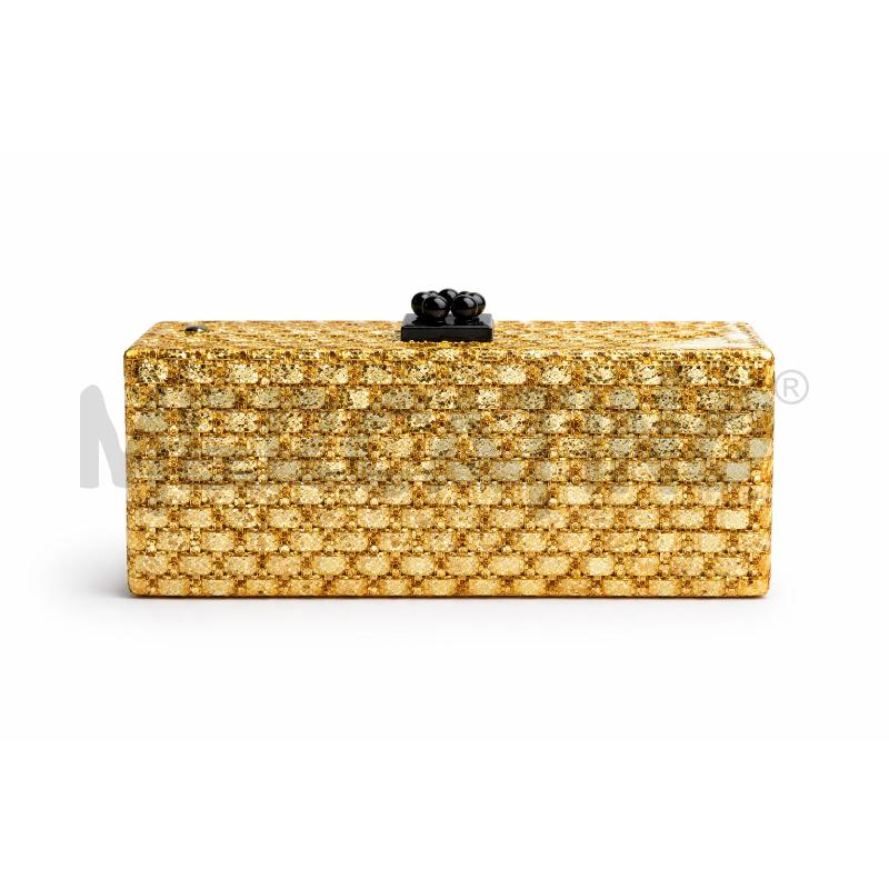 CLUTCH BAG EDIE PARKER DORATA RIGIDA | Mercatino dell'Usato Gallarate 2