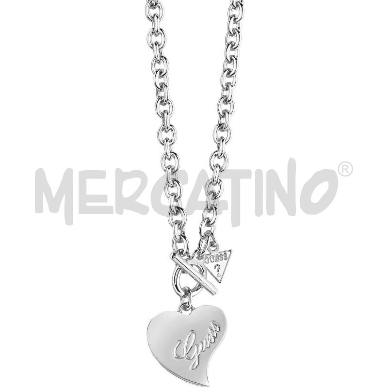 COLLANA GUESS ACCAIO CUORE CHIUSURA T | Mercatino dell'Usato Gallarate 1