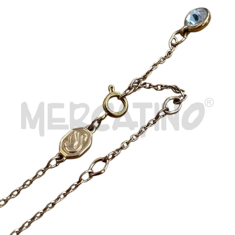 COLLANA SWAROVSKI DORATA PUNTO LUCE TRIANGOLO | Mercatino dell'Usato Gallarate 2
