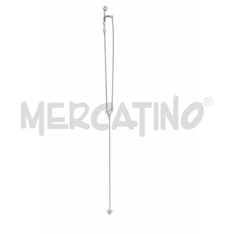 COLLANA SWAROVSKI DORATA PUNTO LUCE TRIANGOLO | Mercatino dell'Usato Gallarate 3
