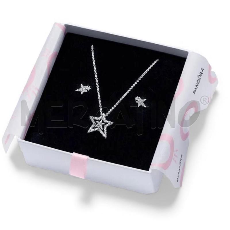 COLLANA + ORECCHIIN ANDORA PAVÈ STELLE | Mercatino dell'Usato Gallarate 1