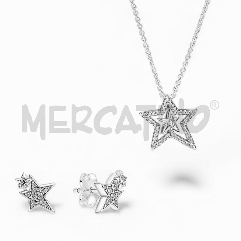COLLANA + ORECCHIIN ANDORA PAVÈ STELLE | Mercatino dell'Usato Gallarate 2