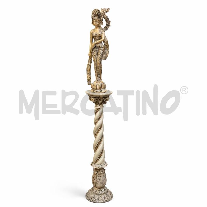 COLONNA CON STATUA ETNICA ORIENTALE  | Mercatino dell'Usato Gallarate 1
