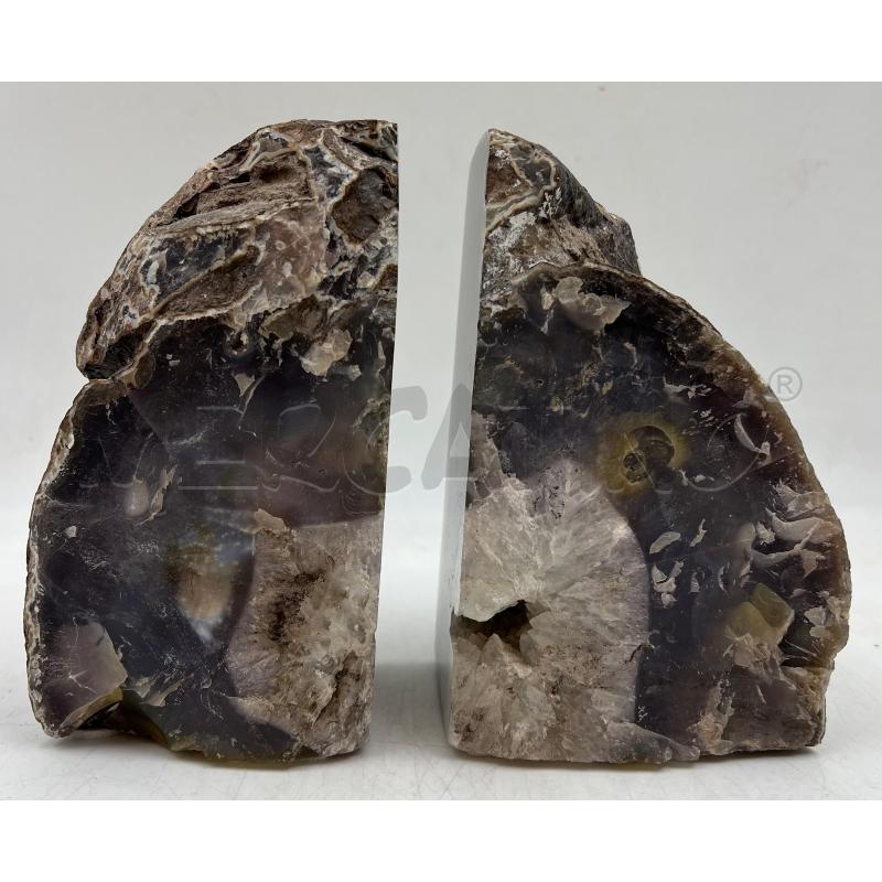 COPPIA FERMA LIBRI GEODE AGATA 20X20 | Mercatino dell'Usato Gallarate 3