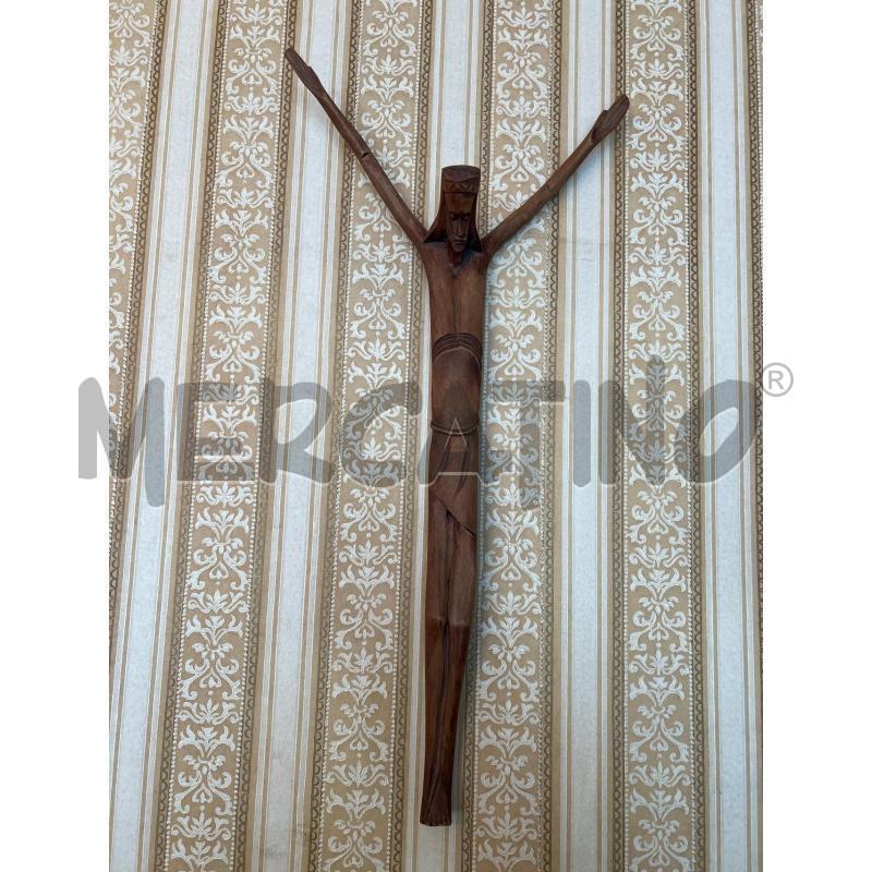 CROCEFISSO IN LEGNO SCOLPITO | Mercatino dell'Usato Gallarate 1